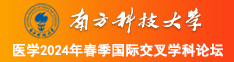 艹爽高潮黑丝南方科技大学医学2024年春季国际交叉学科论坛